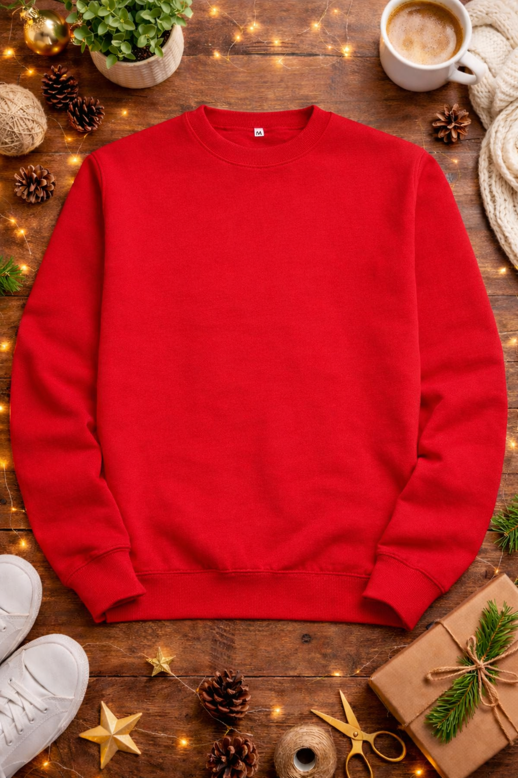 Polerón Clásica Niño Liso (Cuello Redondo, Felpa Perchada 280 g/m²)