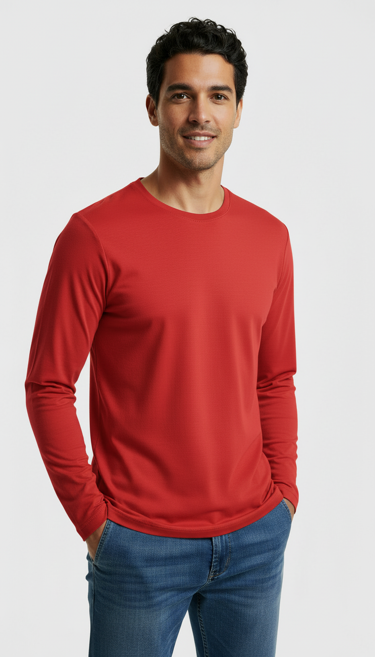 Polera Hombre Premium 100% Algodón M/L Tallas S-2xl