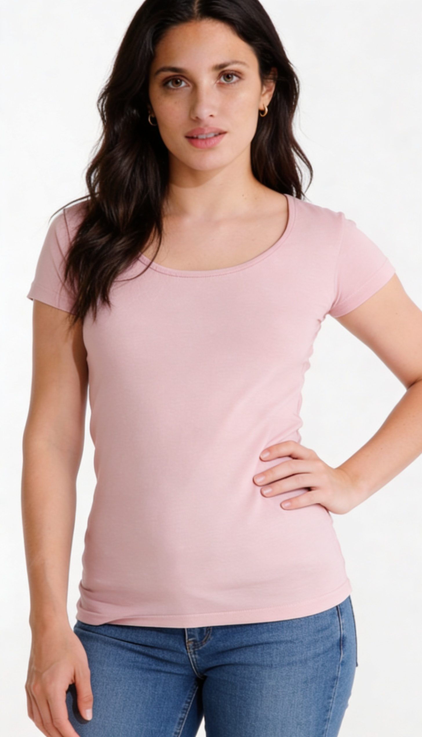 Polera Premium Mujer, Algodón 100%, Suave, Escote Redondo