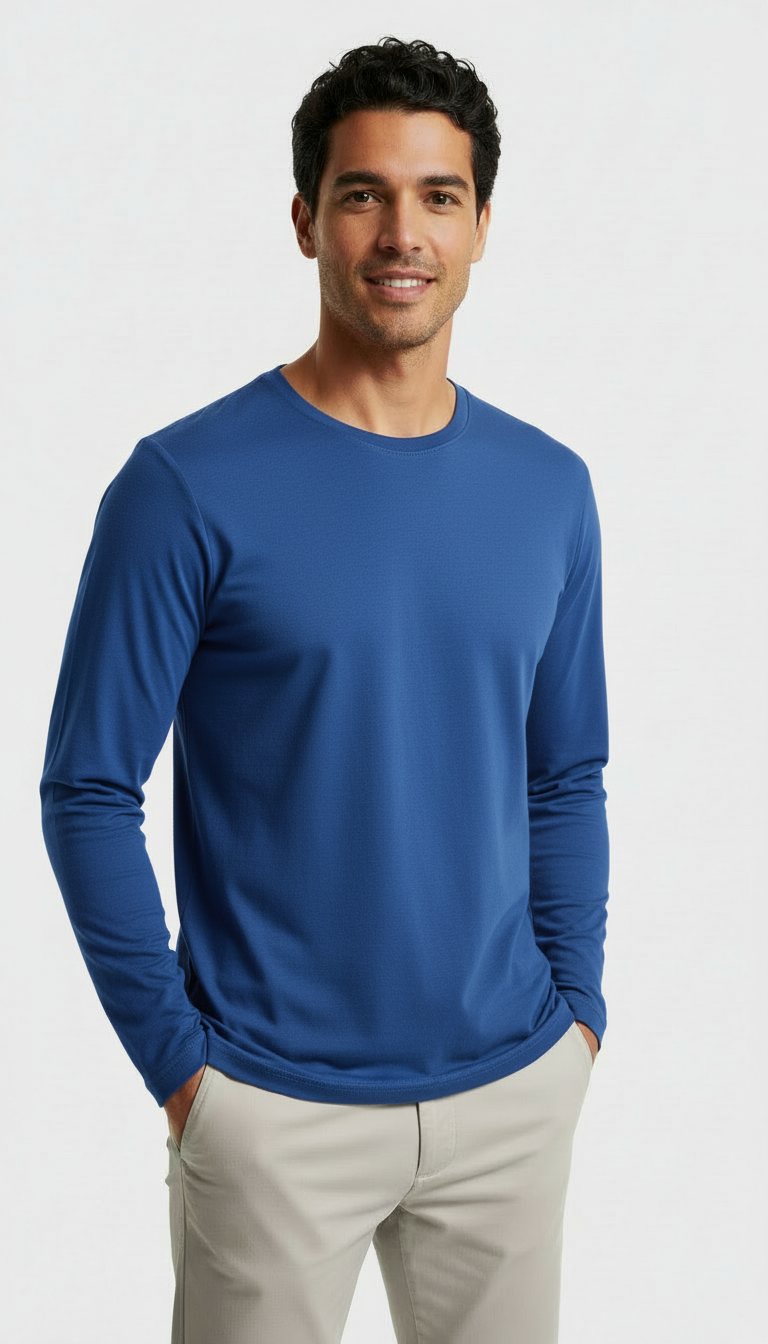 Polera Hombre Premium 100% Algodón M/L Tallas S-2xl