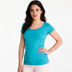 Polera Premium Mujer, Algodón 100%, Suave, Escote Redondo