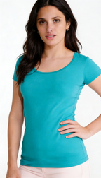 Polera Premium Mujer, Algodón 100%, Suave, Escote Redondo