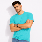 Polera Lisa Premium 100% Algodón Europeo Sin Logos Cuello Redondo Manga Corta
