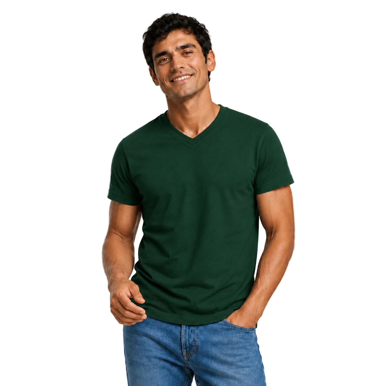 Polera Hombre 100% Algodón Suave, Lisa y Premium S a 3XL